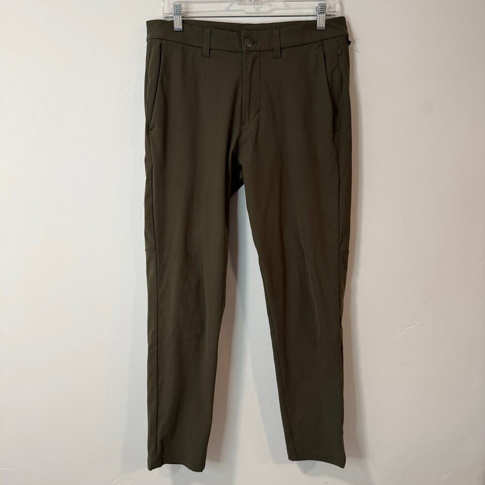 Lululemon Men's ABC Pants Slim Fit 5 Pocket Chino Dark Olive Green 32
